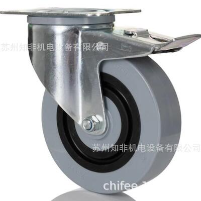 德国TENTE腾德ALPHA3477重型万向刹车脚轮ALPHA3478定向轮橡胶轮