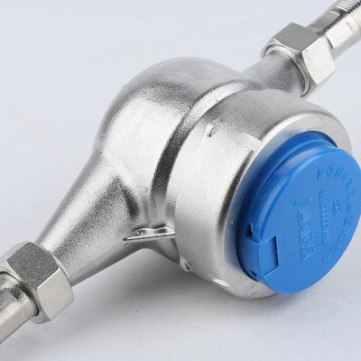 宁波欧亚柯304不锈钢水表15mm冷热水表家用数字水表