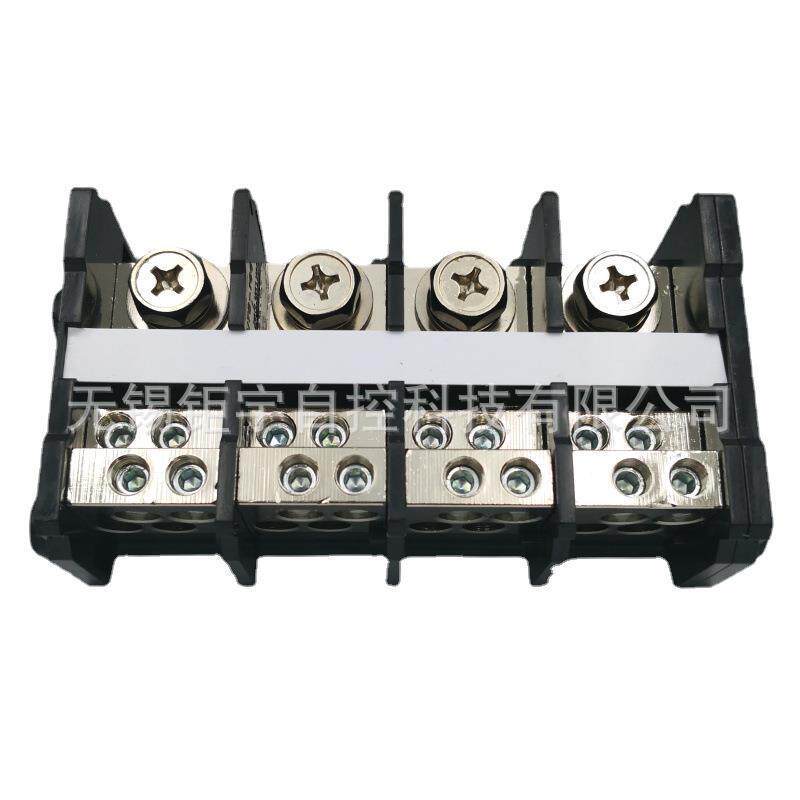UTD-100I/4×16/4P工业电气联接1进4出大电流分线端子排板式接线
