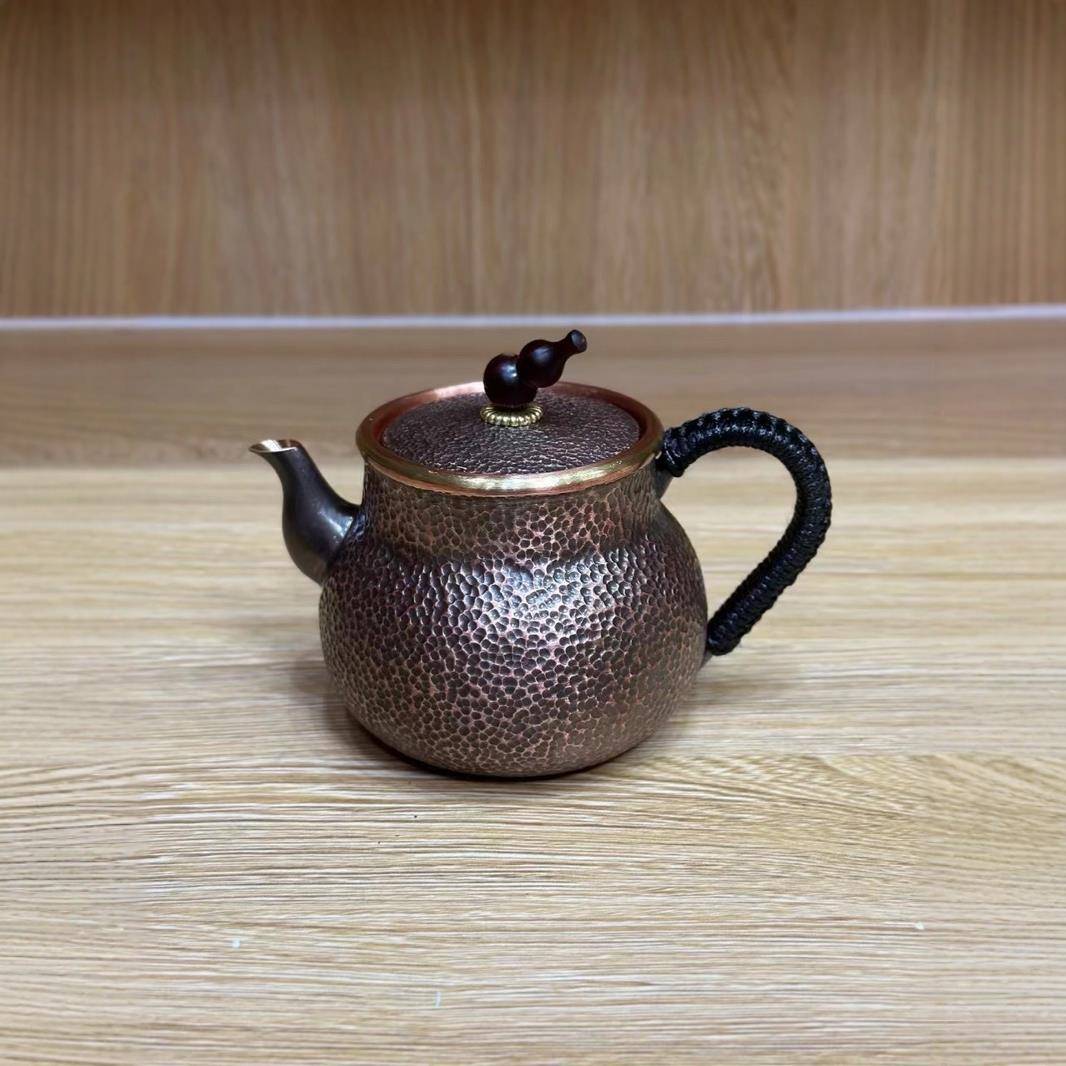 手工紫铜壶铜煮茶烧水泡茶小壶