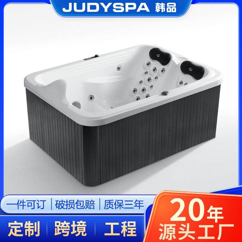 大尺寸浴缸智能按摩冲浪成人深泡大池恒温亚克力浴缸多人泡澡大池