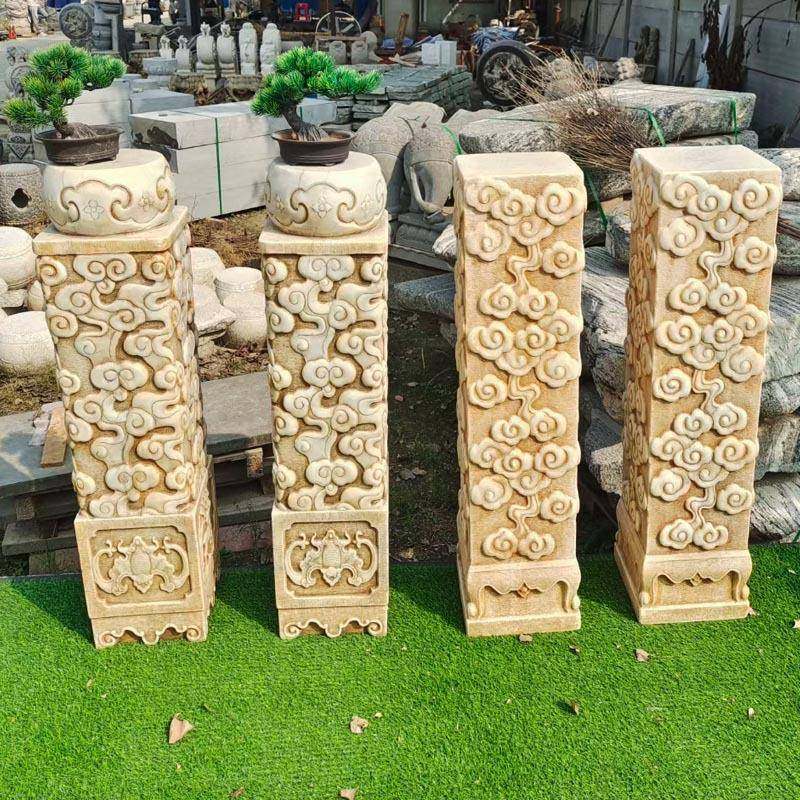 石雕花架汉白玉仿古柱墩石墩底座石墩子盆景底座庭院户外石头花架,纺织面料/辅料/配套,纺织机械配件,淘宝优惠券,粉丝福利购,淘宝优惠卷