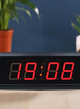 鸿浩电子供应LED显示屏LED电子钟1.8英寸4位红色数字.
