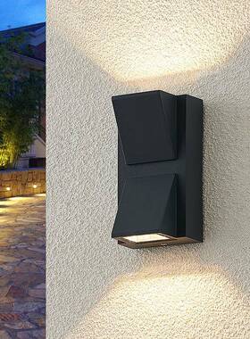 户外双头壁灯LED外墙过道走廊楼梯创意简约墙角灯防水室内外墙壁