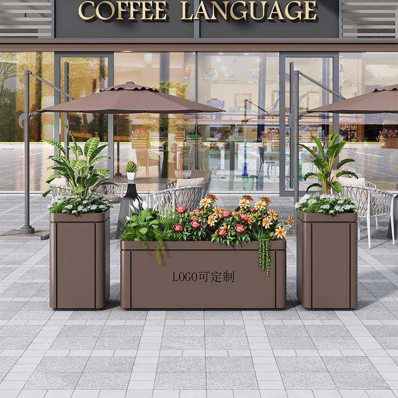 铁艺户外不锈钢花箱种植箱组合商业庭院室内花盆移动花槽外摆花架,纺织面料/辅料/配套,纺织机械配件,淘宝优惠券,粉丝福利购,淘宝优惠卷