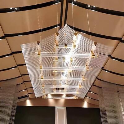 chandelier吊灯酒店宴会厅水晶灯售楼部沙盘灯非标设计屋顶房子灯