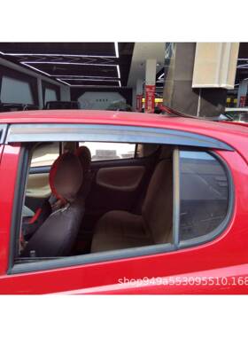 适用于2003丰田威姿VITZ晴雨挡不锈钢雨眉装饰改装遮雨板