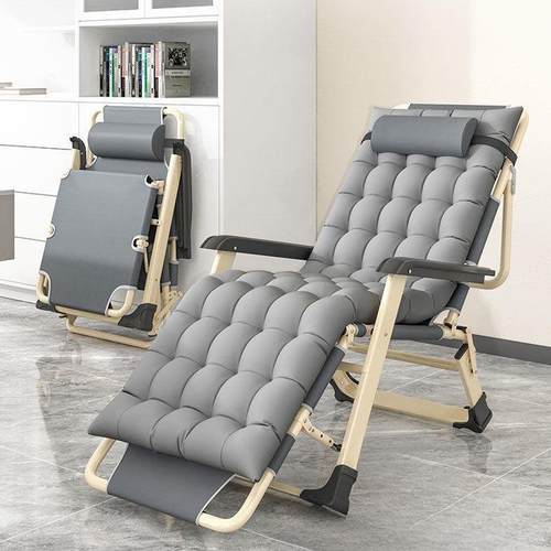 s李躺椅折叠椅午休靠椅午睡折叠床休闲靠背懒人沙发家用阳台便携