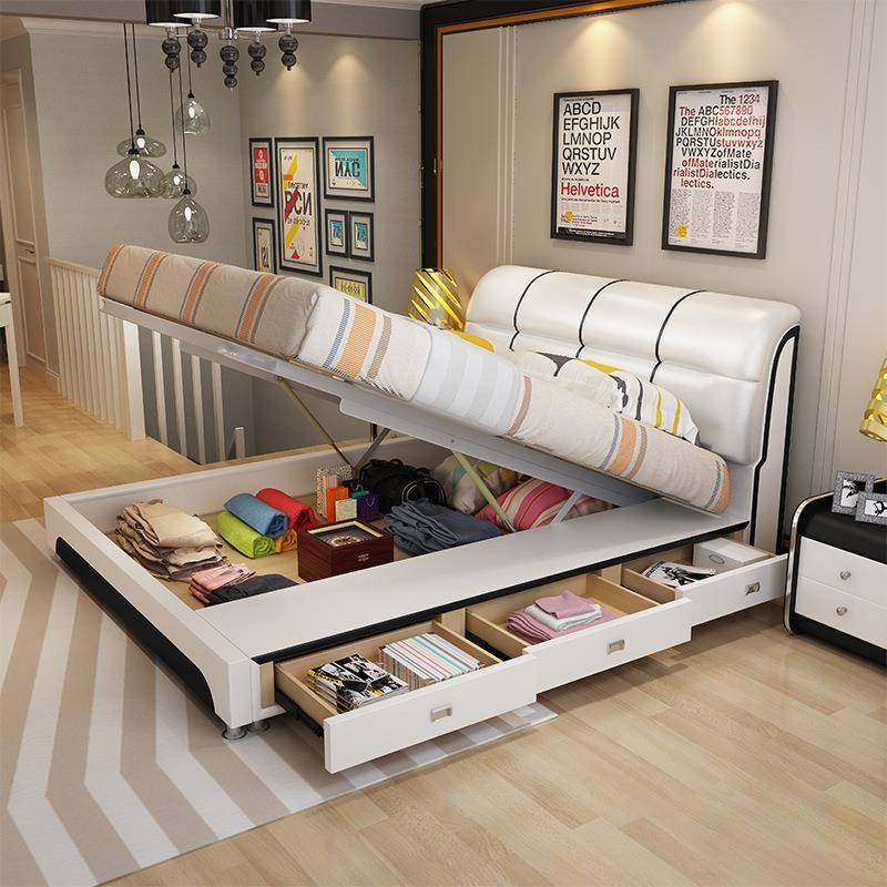 真皮床现代简约双人床1.8米1.5米主卧室小户型高箱储物软床经济型,工业油品/胶粘/化学/实验室用品,其他实验室设备,淘宝优惠券,粉丝福利购,淘宝优惠卷