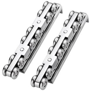 移门轨道吊轮导轨滑道滑轮实木玻璃推拉门吊轨滑轨吊门轮全金属轮