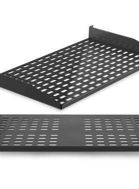 服务器机架搁板通风搁板墙壁安装机架柜式搁板电脑机箱安装托盘