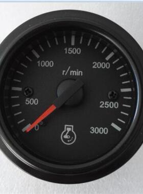 55mm电子转速表0-3000RP转速表,VDO,大中轮拖仪表，工程车