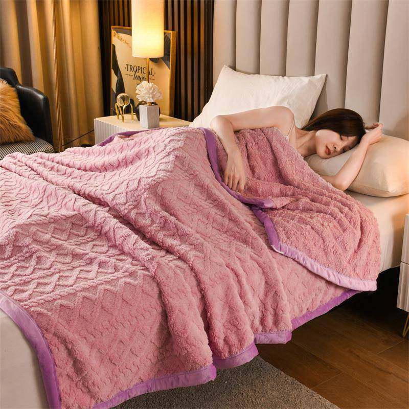 双层加厚毛毯双面塔芙绒毯子珊瑚绒毯法莱绒休闲毯冬季盖毯纯色毯,农用物资,其他肥料,淘宝优惠券,粉丝福利购,淘宝优惠卷
