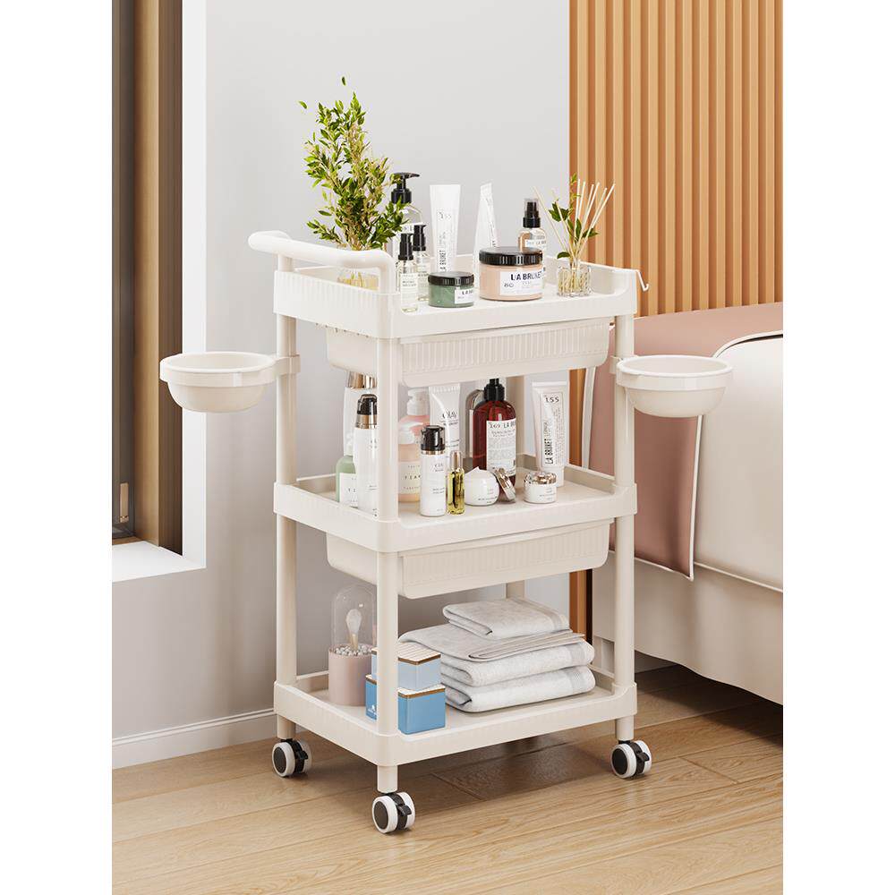 A9L美容院推车皮肤管理可移动儿童书架手推落地置物架家用工具车