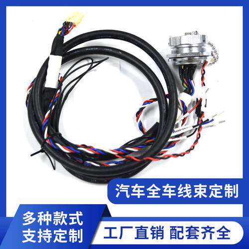 AMP汽车端子线公母对插线HID转换连接线AMP束连接器防水连接器
