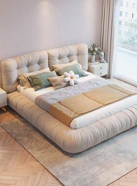 意baxter网红床轻奢极5简卧设计师现代式20ELN2新款布艺主床