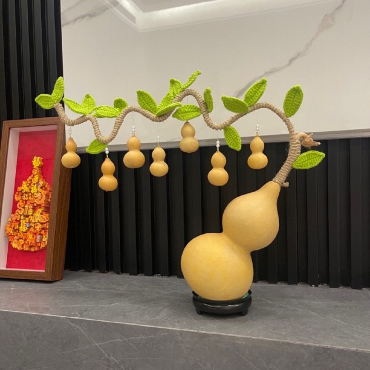 天然生长小葫芦串家居装饰客厅卧室多用真葫芦摆件玄关摆设