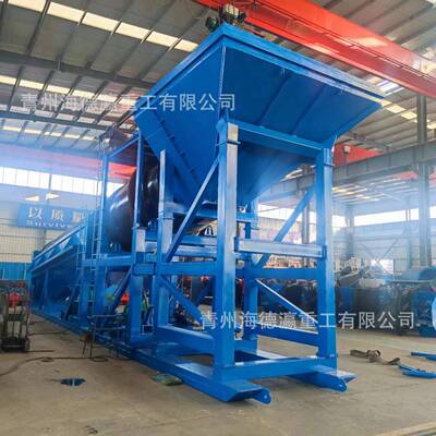 移淘河金车HDY-27筒洗砂机洗沙金设备绞吸动式道船滚旱地鼓动溜槽