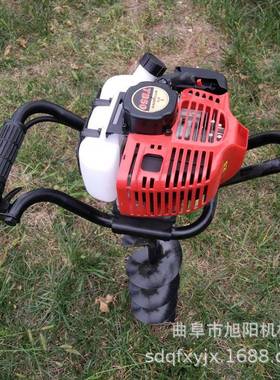 果树施肥小型汽油打洞机大棚立柱单人打桩机农用手挖提LDZ式坑机