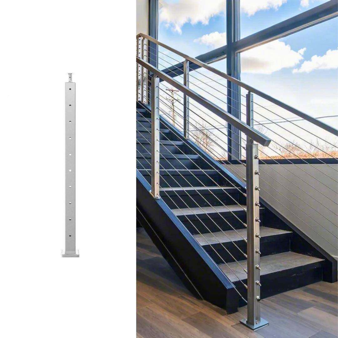 304不钢CCK锈方管穿家钢丝绳楼梯立柱自建房室台内用阳护栏楼梯扶,鲜花速递/花卉仿真/绿植园艺,其它园艺用品,淘宝优惠券,粉丝福利购,淘宝优惠卷