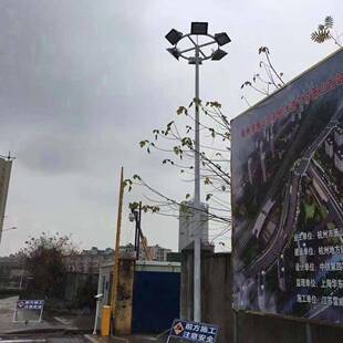 户场外篮球场6杆7米8米照球场灯明灯亚明LED投光灯高米中杆停车广