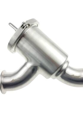 30SS316L4/316L接不锈钢Y型式过滤器快装卡盘法兰焊式R型卫生级斜