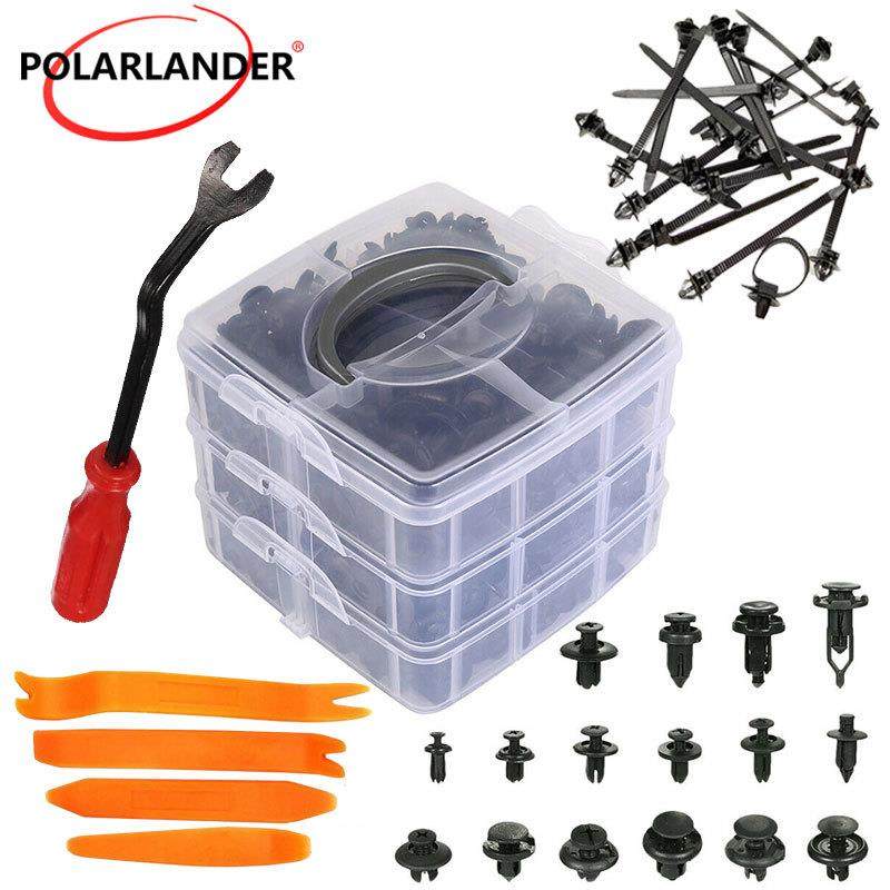 08件套62pc针s汽车推铆钉+100件(12TWQ5+165)尼龙扎+件撬板5起子