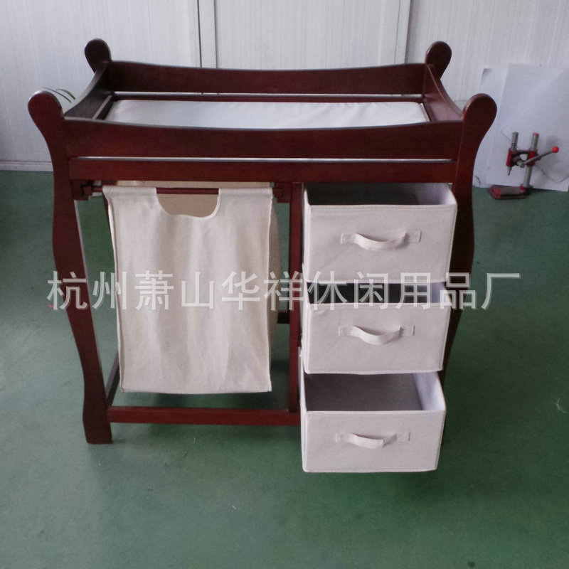 储物尿布台简约木制婴儿防水隔尿床垫防潮护理台多功能收纳台