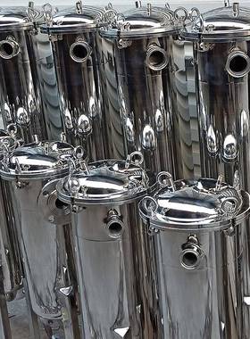 3FFV4不0锈钢袋式过滤器316L生级过器低温物料卫布袋滤式固液分离