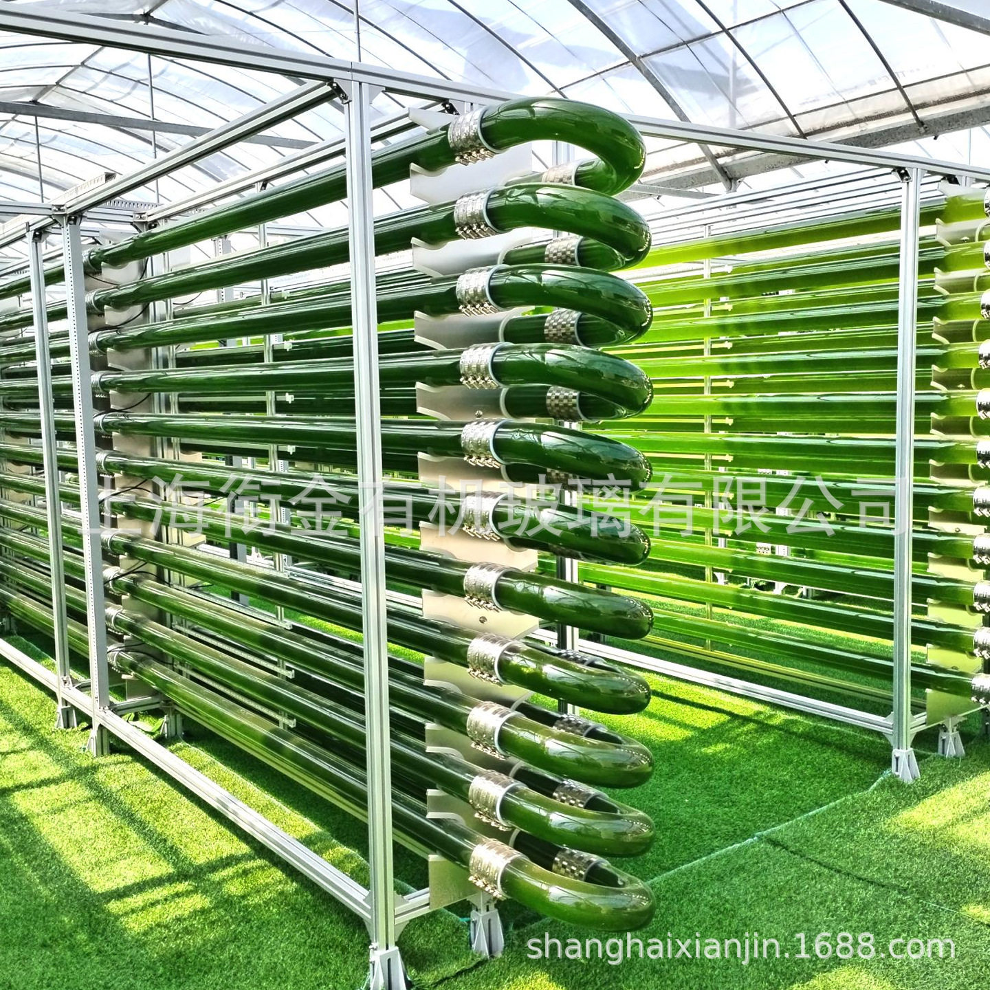 规模化养殖 管道式光生物反应器 500L 800L1000L培养光合菌和藻类