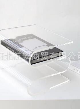 ZVB代简约创意克力书架书现夹样房售楼处家居桌面收纳架软装板饰