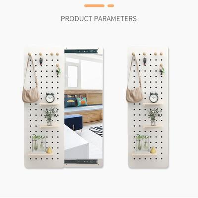N5NFX洞洞板隐形衣穿推拉暗藏式可关闭全镜试身镜家用壁挂式玄关