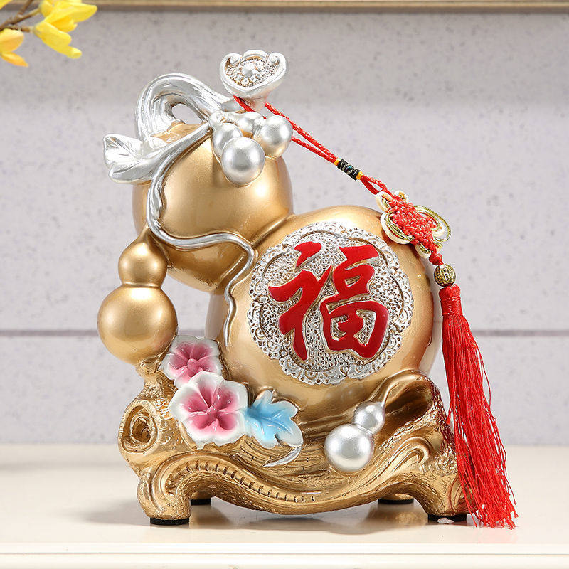 风水葫芦摆件招财存钱罐家用儿童可存可取储蓄罐创意客厅家居摆设