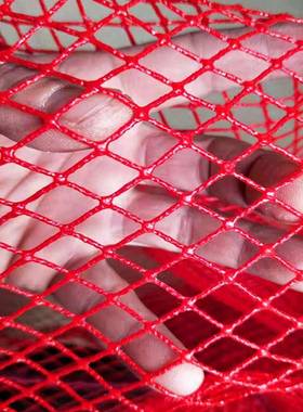 新款黑坑鱼口护方不锈钢加厚涂胶袋速防EIT挂渔护网兜编织装鱼包