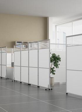 伸办公室可4212折叠移动屏风隔断墙车间活动隔简仓库墙易板推拉缩