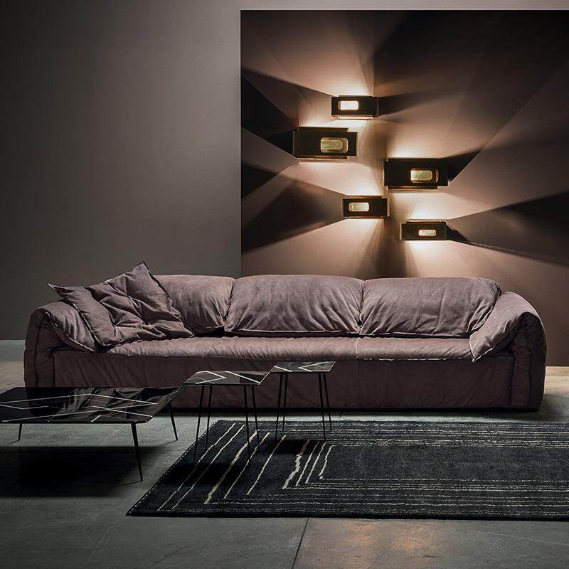 网红baxter大象耳朵沙发设计师意式极简客厅家具懒人皮艺真皮沙发