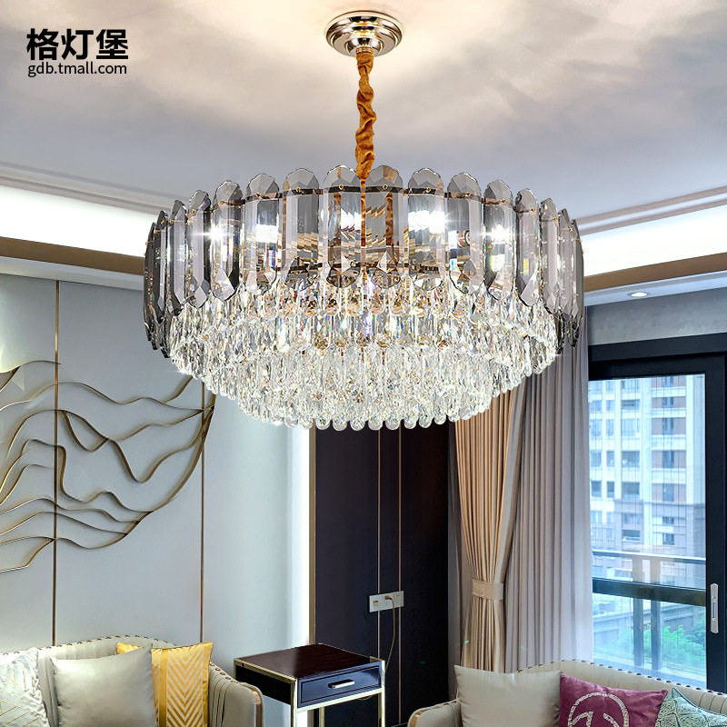 轻奢吊灯水晶吊灯客厅灯简约大气餐厅灯时尚卧室灯后现代北欧灯具