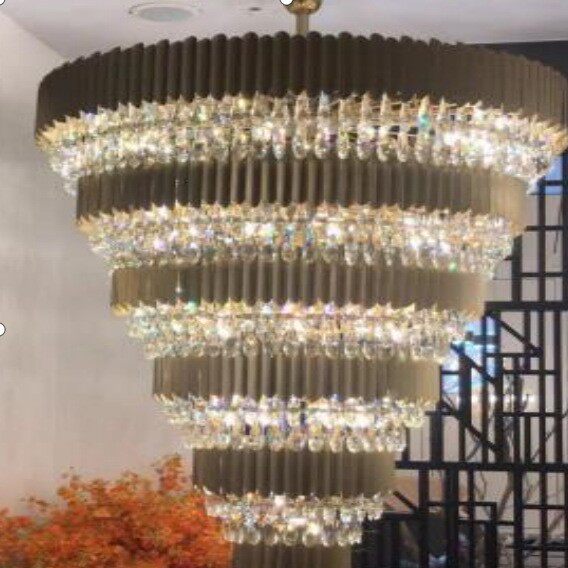 后现代奢华吊灯豪华酒店大堂别墅复式楼中楼工程豪华水晶吊灯