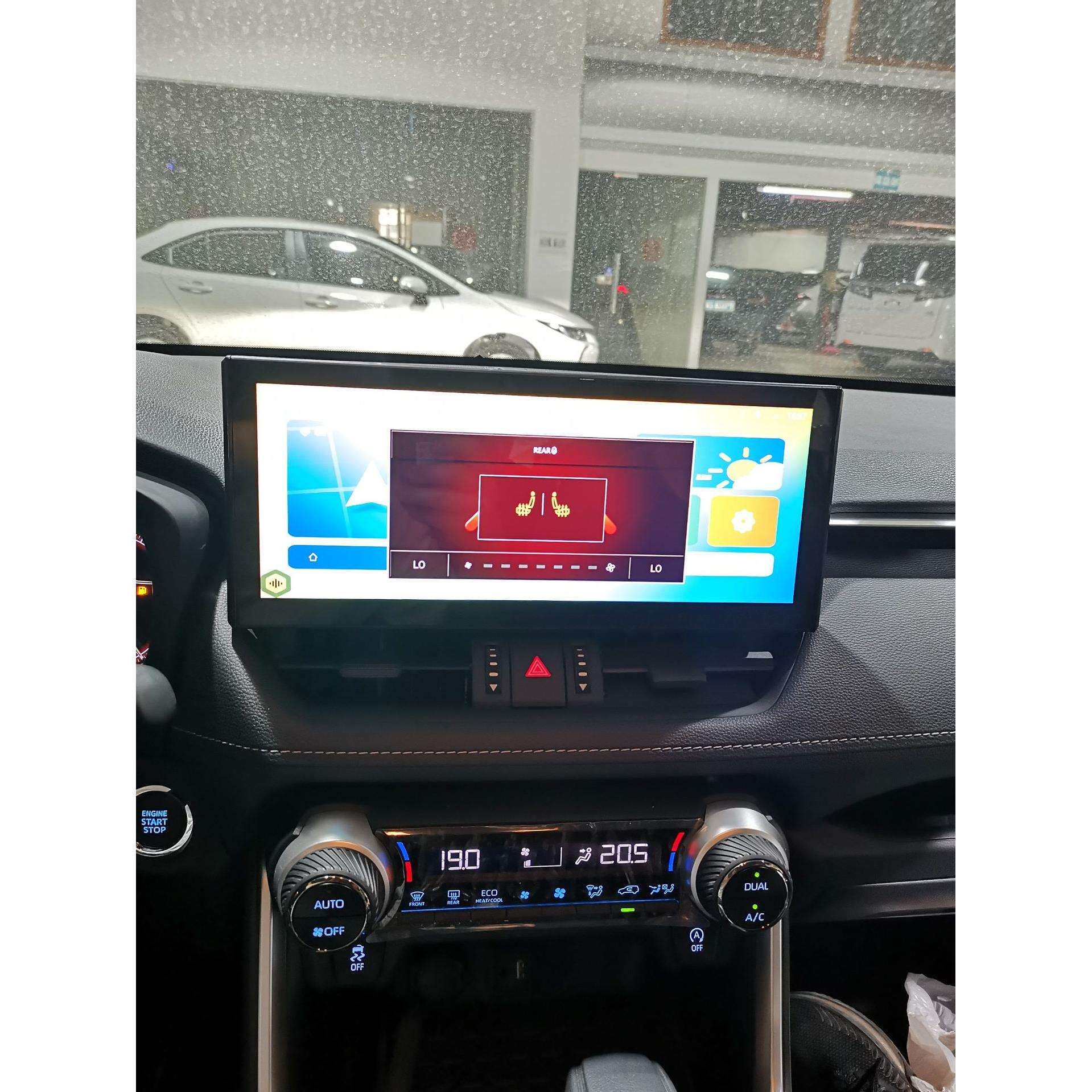 适用于丰田RAV4威兰达安卓大屏导航12.3寸专用机标配K歌带盲区带