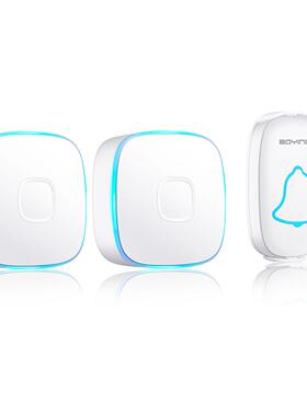 博颖A808数码家用一拖二音乐无线防水远距离呼叫交流智能门铃