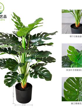 仿真龟莱背竹绿植客厅大FH130盆栽现货塑高端假植物龟盆栽蓬蕉胶