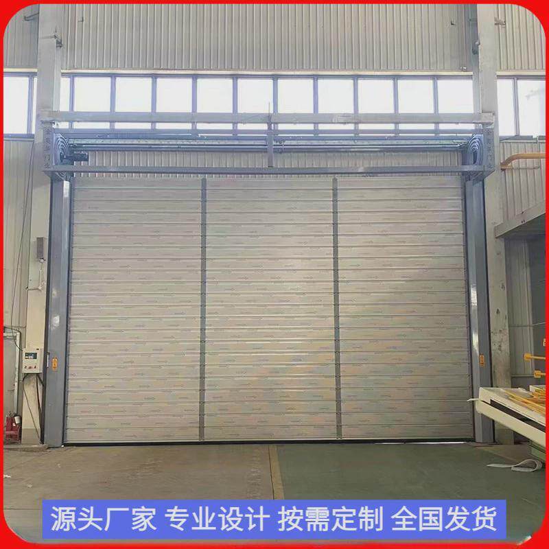 车库涡轮硬质快速门感应铝合金卷帘门防盗防风智能自动涡轮快速门