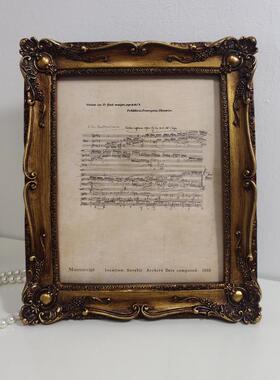 -J-0070古欧奢式挂画相框画客复厅卧室画沙发床头框装饰轻法式跨