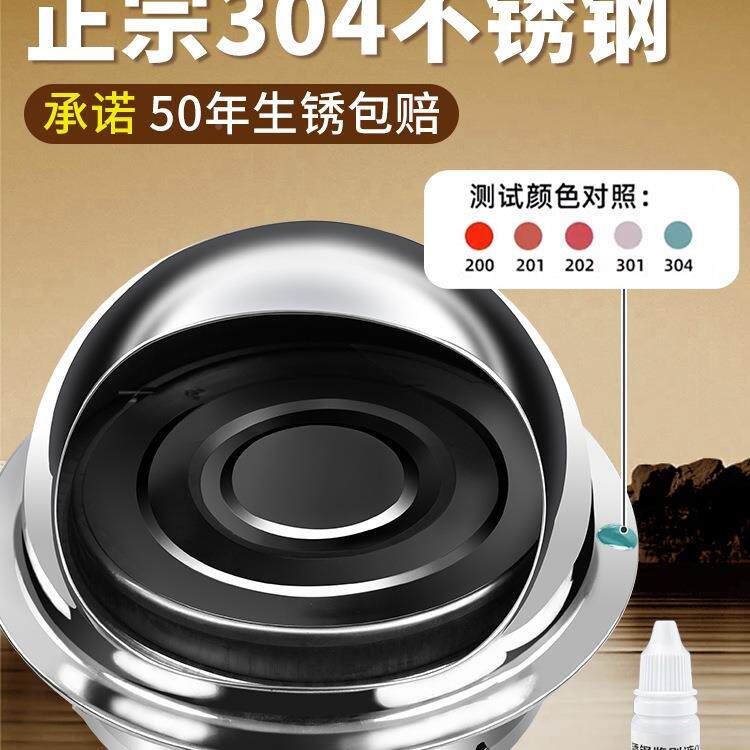 外口止回阀不锈钢风帽油烟机出风止回阀风罩排烟风口排止逆阀防墙