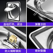 公烟道防烟宝卫间共厨房油烟防50009火生止回阀油烟机不逆锈钢烟