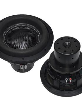 1超QAQ0寸大率汽车重低音0炮钕磁碳纤重低音喇叭1寸车载功低音炮