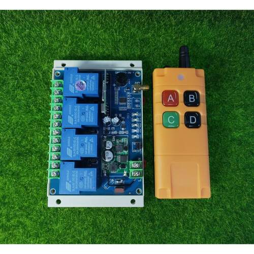 直流12V24V36V48V伏四路大功率无线遥控器开关马达电机灯具控制器