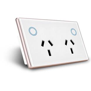 wifi插座 澳规美规智能Zigbee插座墙壁插座120/118金属边框插座