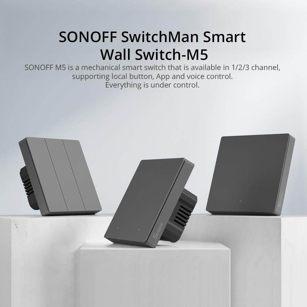 Sonoff M5 SwitchMan 86 EU Wifi按键开关智能家居墙壁定时易微联图片