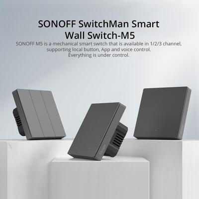 Sonoff M5 SwitchMan 86 EU Wifi按键开关智能家居墙壁定时易微联